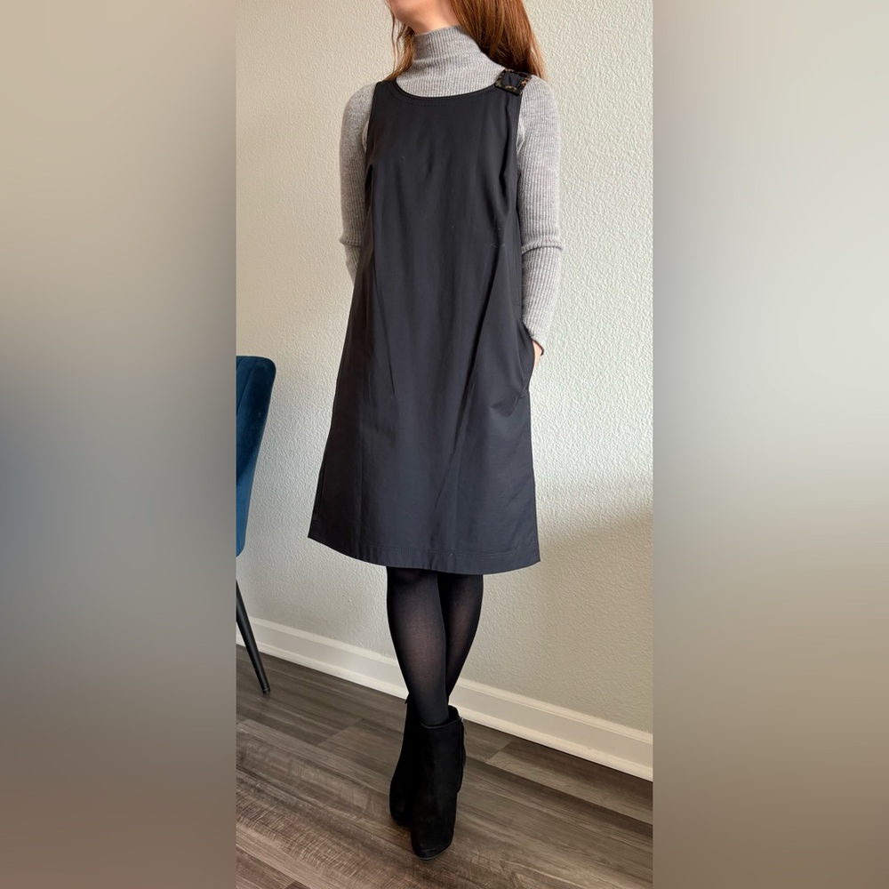 Lafayette 148 New York - Black Midi Dress - Size S